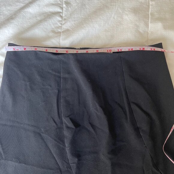 Asymmetrical Tiered Ruffled Black Midi Skirt - Picture 2 of 5